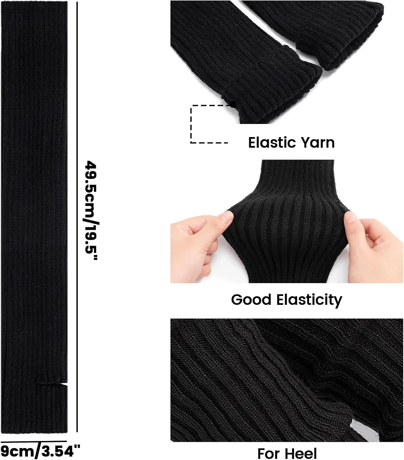 Pleneal Leg Warmers for Women - Fashion Warm Ribbed Knit Leg Warmers 80s Accessories for Party Sports Yoga Dance