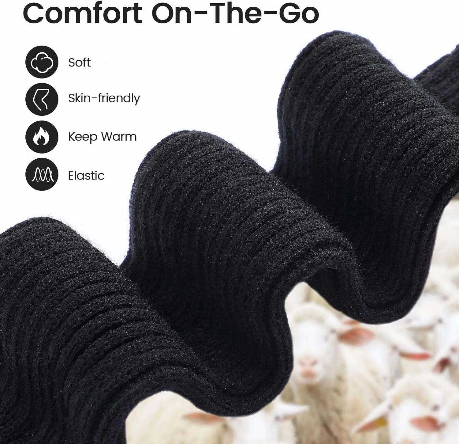 Pleneal Leg Warmers for Women - Fashion Warm Ribbed Knit Leg Warmers 80s Accessories for Party Sports Yoga Dance