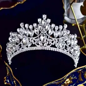 "Ardyn" - Silver Wedding Rhinestone Tiara
