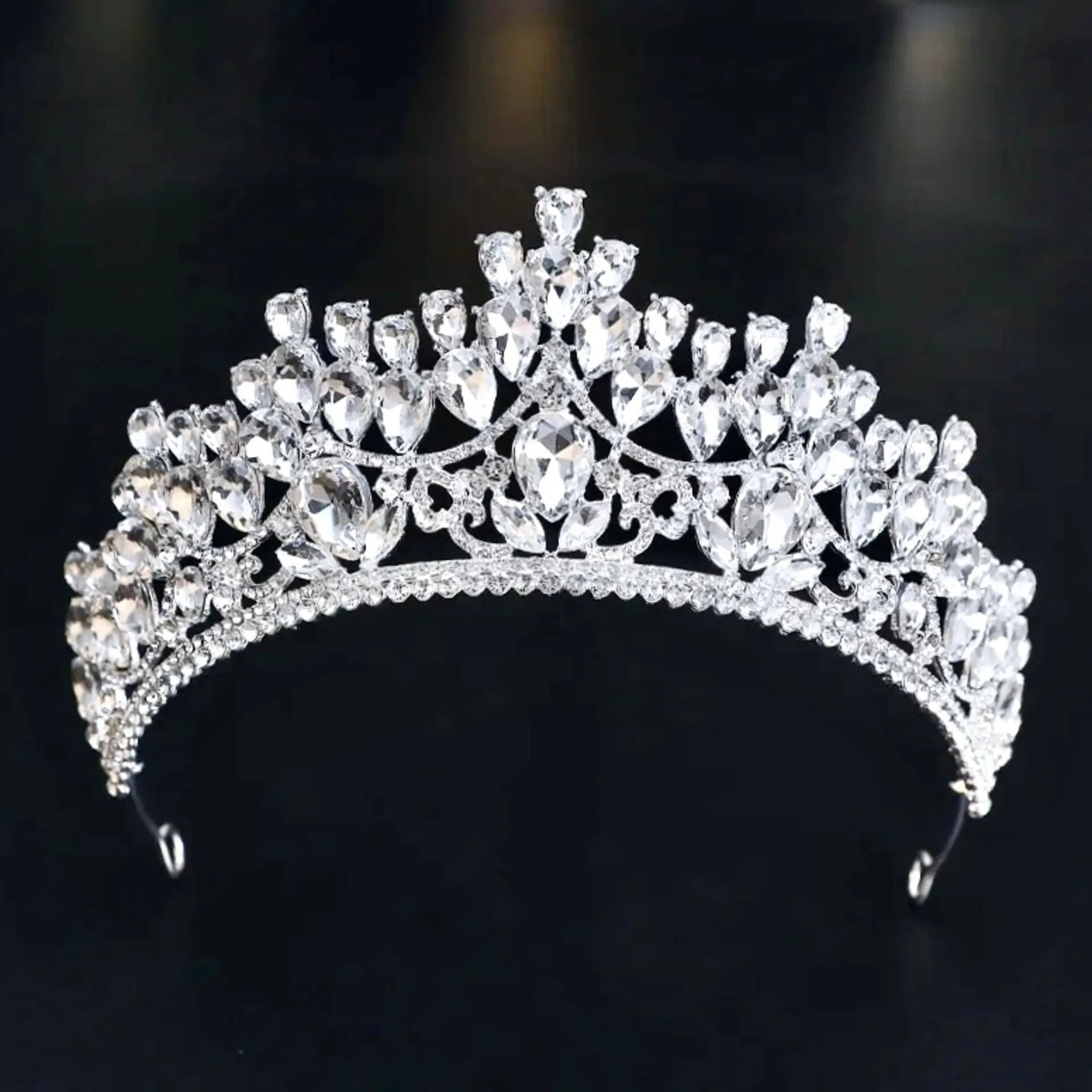 "Ardyn" - Silver Wedding Rhinestone Tiara