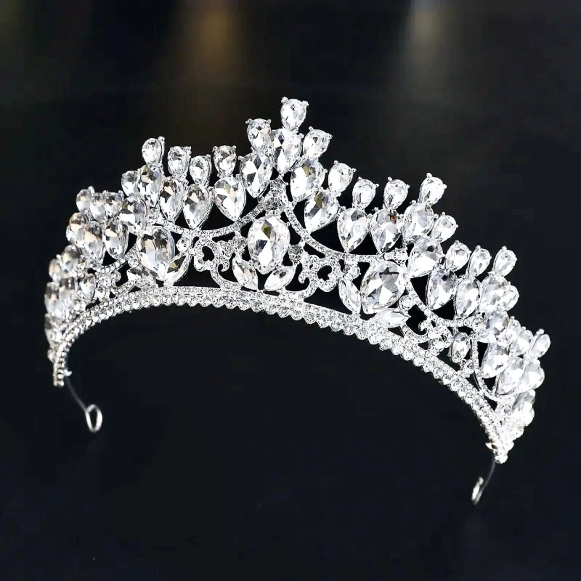 "Ardyn" - Silver Wedding Rhinestone Tiara