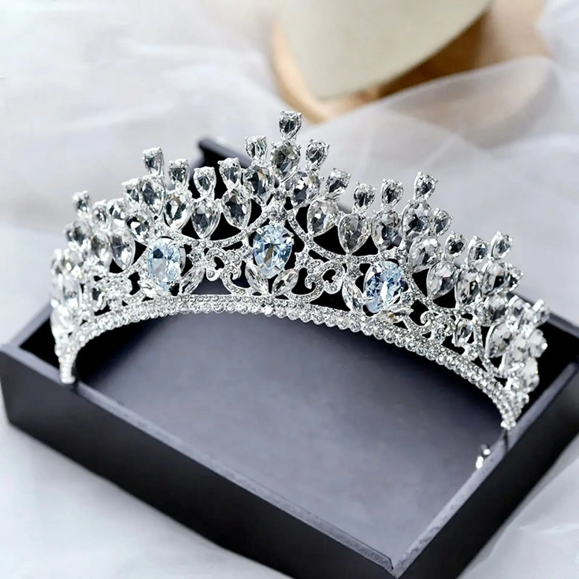 "Ardyn" - Silver Wedding Rhinestone Tiara