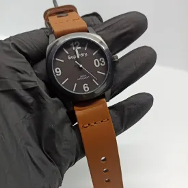 Super Dry - SYL116TT - Cow Leather Strap - Original - Luminous Dial - 40mm - Men's Watch