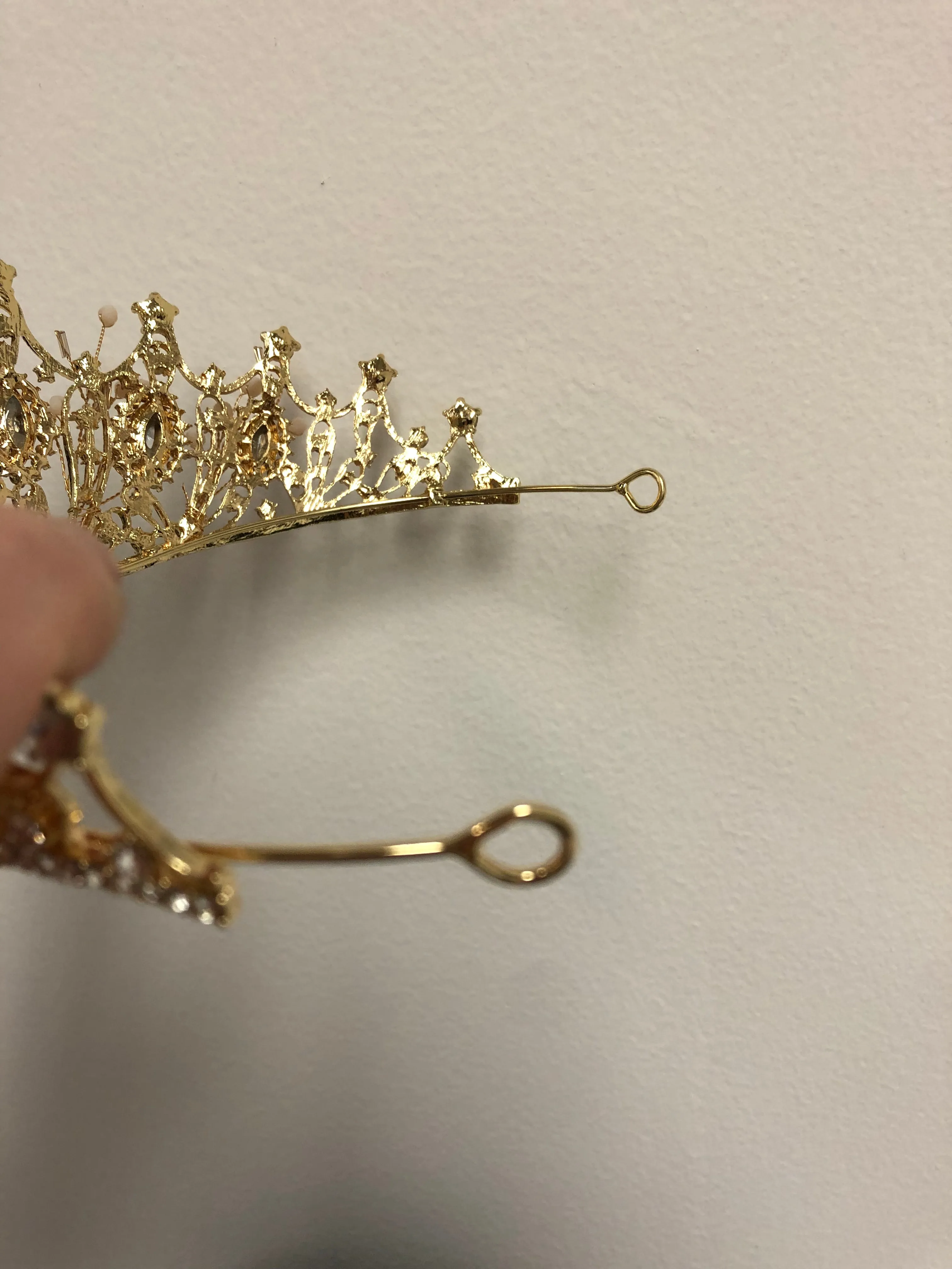 Tiara - Beautiful and Simple Crystal and Silver 2-in-1