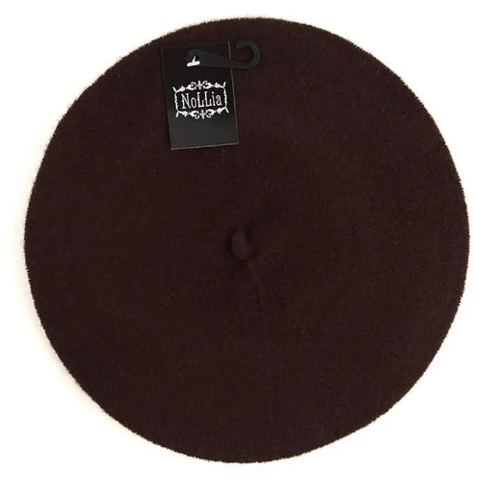 Traditional Women's Men's Solid Color Plain Wool French Beret One Size