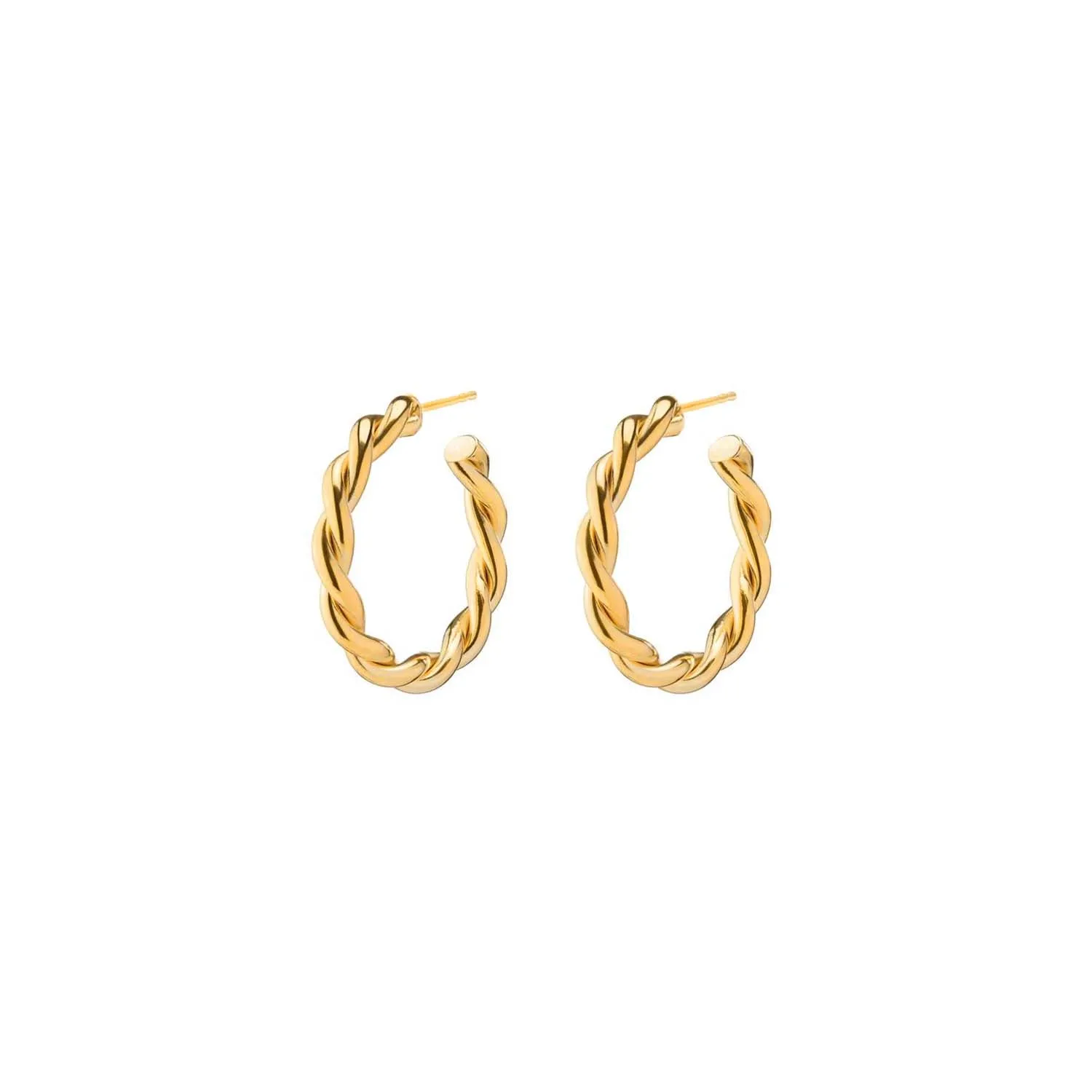 Twist Hoops | Gold