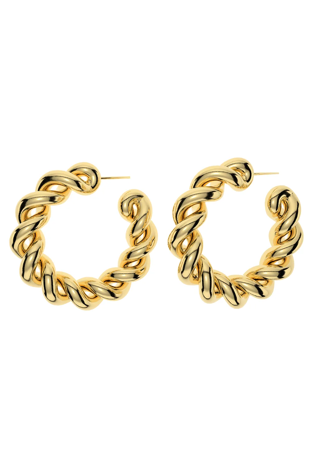 Twist Hoops - Gold