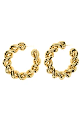 Twist Hoops - Gold