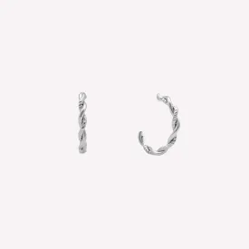 TWIST HUGGIE HOOP CLIP-ON EARRINGS