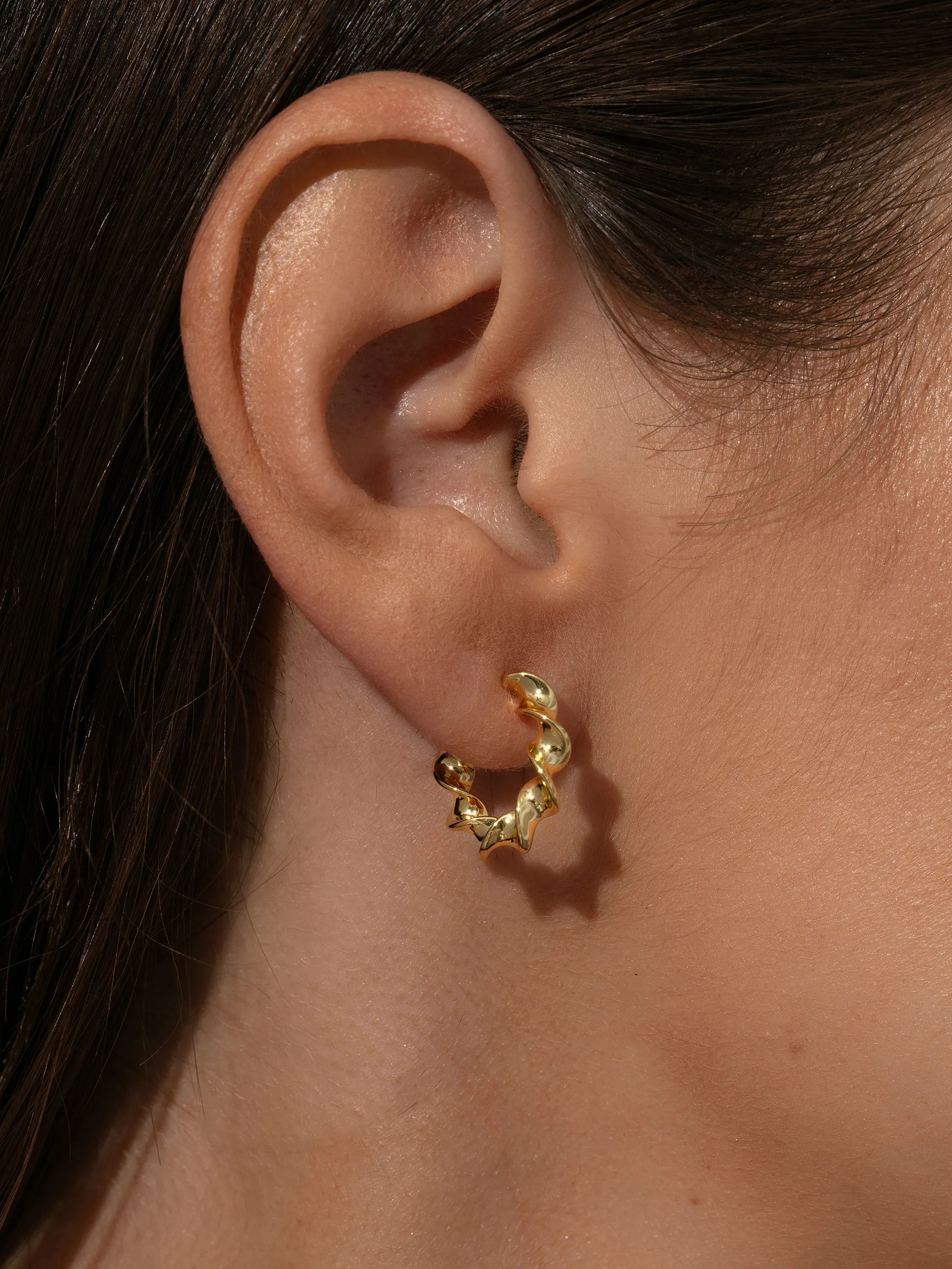 Twist Mini Hoop Earrings