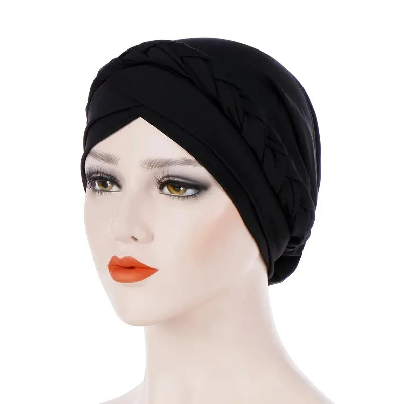 Two-Color Cotton Undercap Hijab